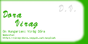 dora virag business card