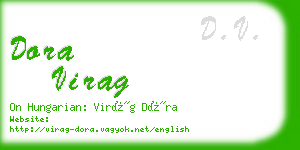 dora virag business card